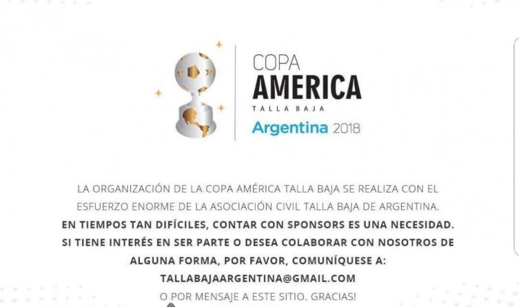 La selección argentina de talla baja busca fondos para la Copa América