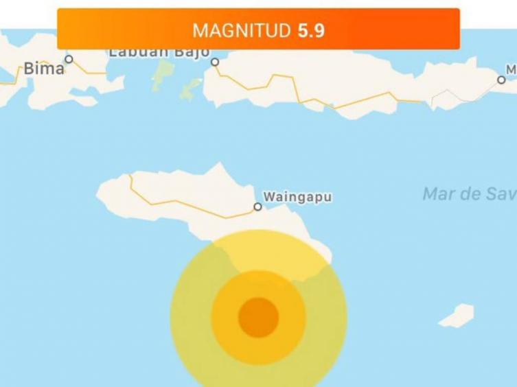Indonesia: nuevo sismo en las costas de la isla Sumba