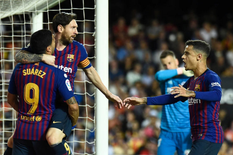 Con gol de Messi, el Barcelona no pudo con el Valencia y suma cuatro sin ganar por La Liga