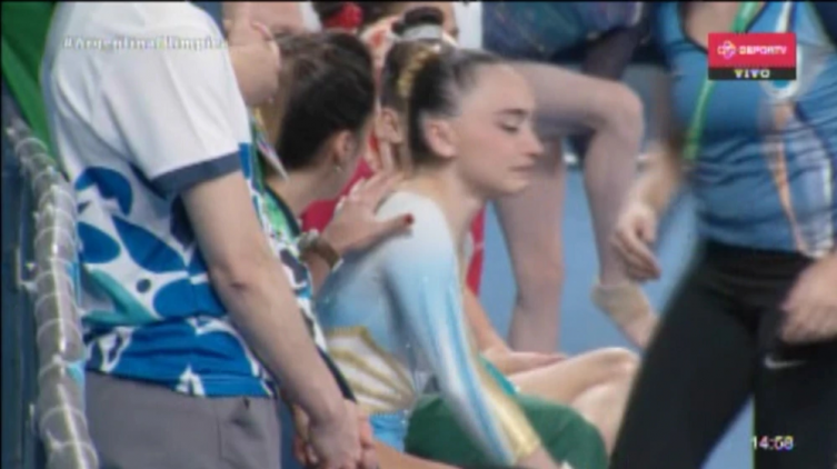 El tremendo golpe de la gimnasta Olivia Araujo que conmovió a todos