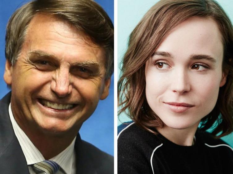 Bolsonaro y su homofobia más cruda en una nota con Ellen Page
