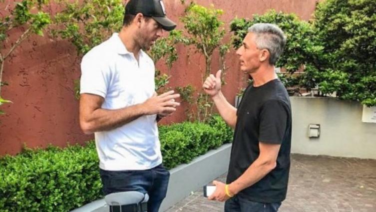 La primera foto de Juan Martín Del Potro tras la fractura