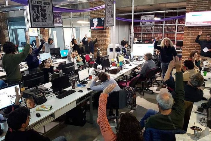 Trabajadores de Página/12 explicaron las razones del paro de 48 horas