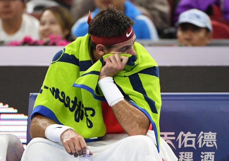 Del Potro se baja del Masters por su lesión en la rodilla derecha