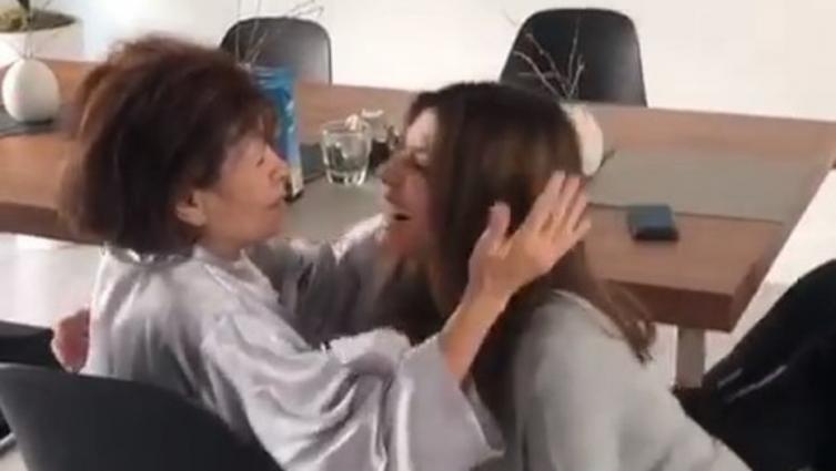 Catherine Fulop sorprendió a su madre en Miami y conmovió a todos en las redes