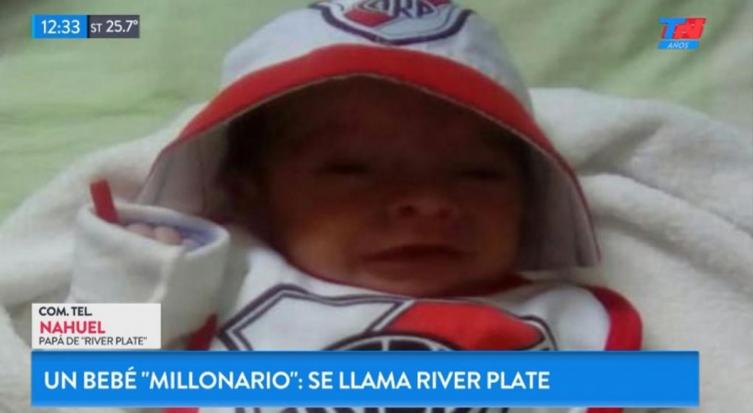 Insólito, nació a días del Superclásico y de nombre le pusieron River Plate