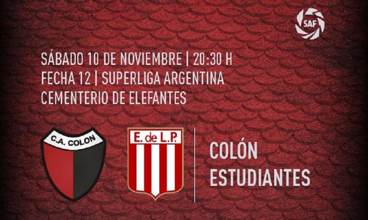 Colón buscará seguir sumando en el Brigadier cuando se enfrente a Estudiantes LP.