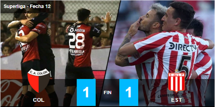 En un partido parejo Colón y Estudiantes sellaron un empate 
