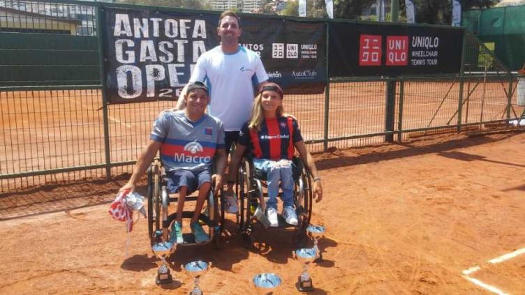 Tenis adaptado: Casco Y Dhers, campeones en Chile
