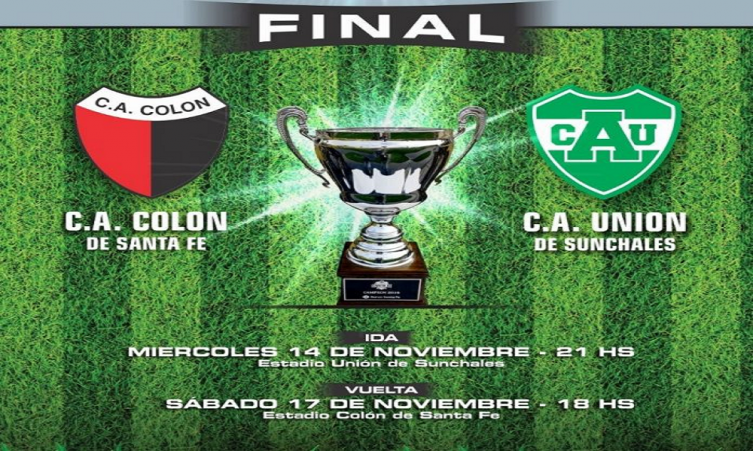 Hoy Colón se juega la primera final ante Unión de Sunchales por la Copa Santa Fe