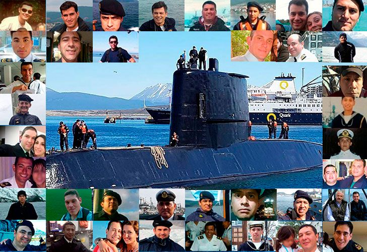 Los 44 héroes del ARA San Juan