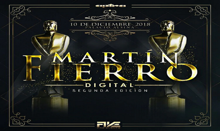 La lista de nominados de los Martín Fierro Digital 2018