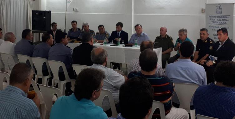 Reunión en Ceres por temas de Seguridad  