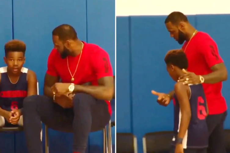 Video viral: la emotiva lección que le dio LeBron James a su hijo de 11 años