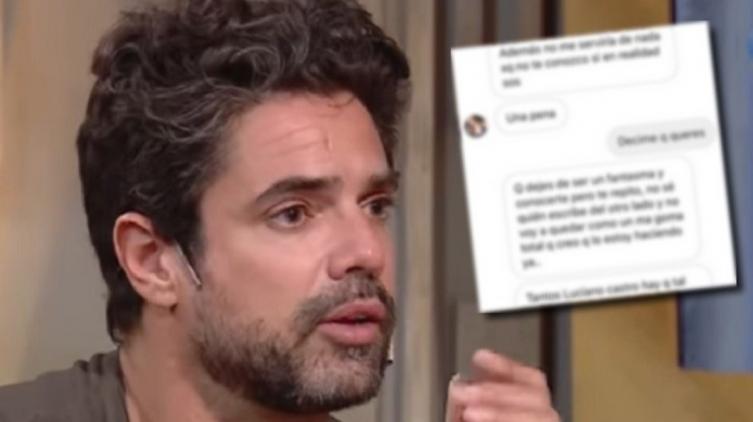 Hackearon a Luciano Castro y filtraron una extraña conversación