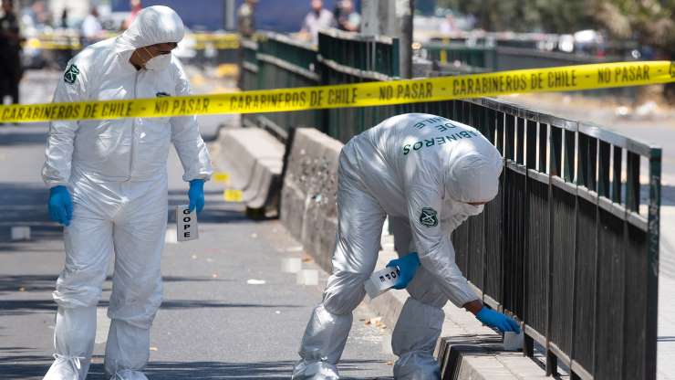 5 heridos por un atentado en Santiago de Chile