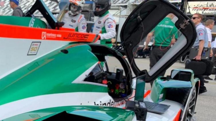 El auto de Canapino fue sexto en el entrenamiento de Daytona