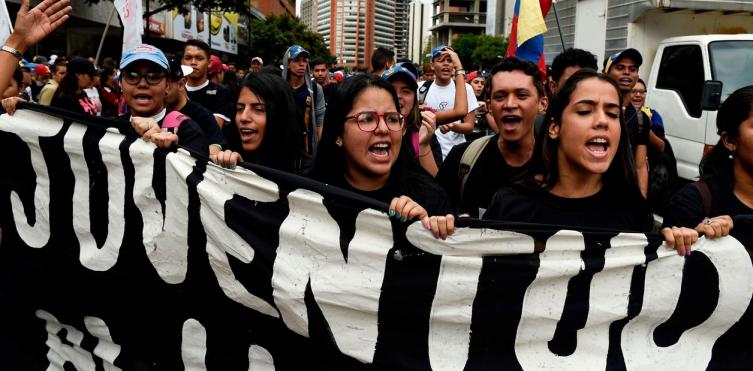 Comenzó la marcha en Venezuela y hay represión