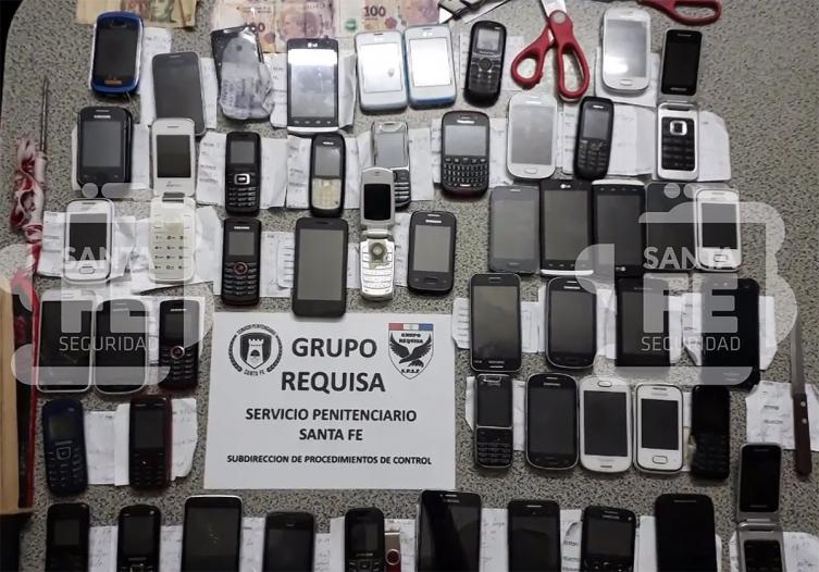 Importante secuestro de celulares en la cárcel de Piñero