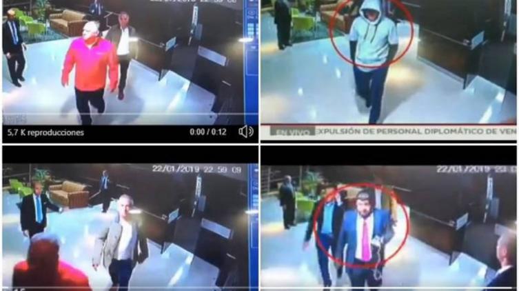 Un ministro mostró un video de una presunta reunión entre Guaidó y el vice de Maduro