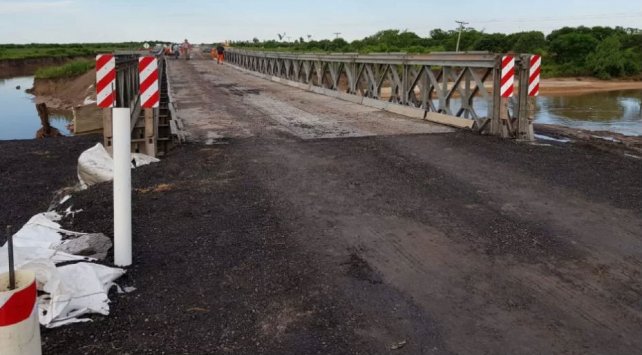 Habilitaron el paso sobre el puente Mabey
