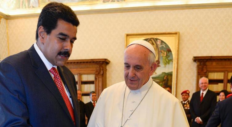 Maduro le envió una carta al Papa para pedirle ayuda