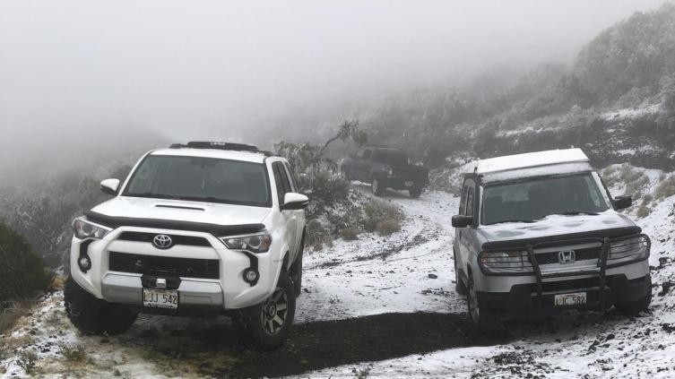 Nevó en Hawai y el calor llegó a Alaska