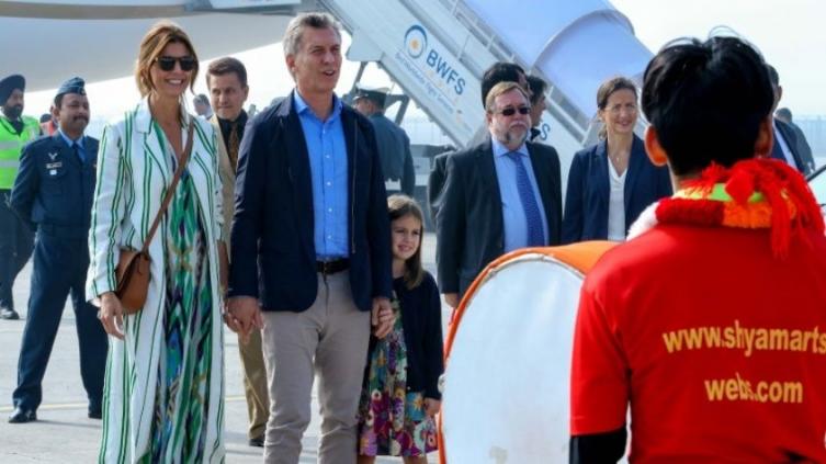 Macri ya está en la India y comienza este lunes su visita oficial