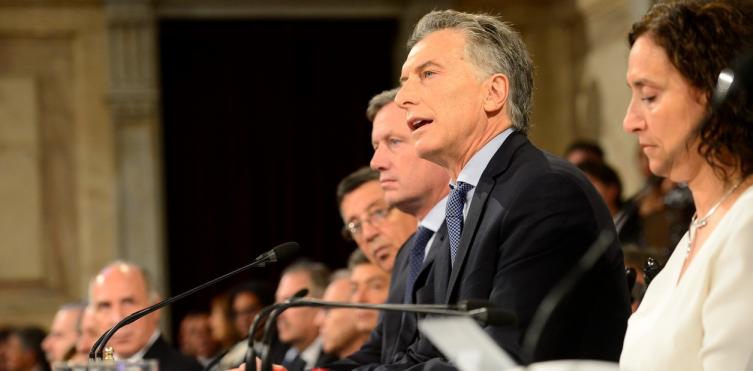 Macri inauguró las sesiones ordinarias en el Congreso