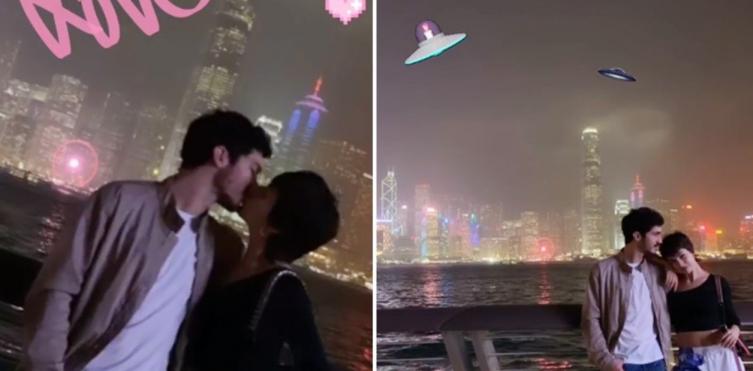 Las fotos de las vacaciones de Úrsula Corbero y Chino Darín en Hong Kong