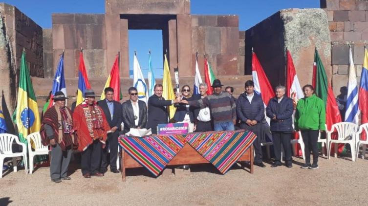 Se encendió en Bolivia la antorcha de los Juegos Suramericanos de Playa