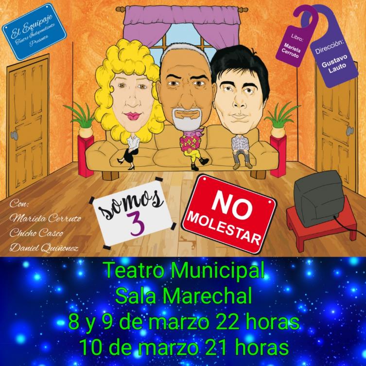 Teatro de humor “Somos tres: no molestar” 
