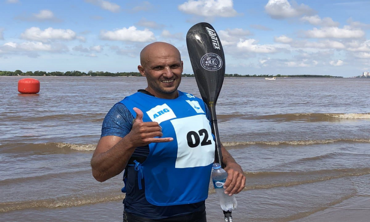 Medalla dorada para Rodrigo Caffa en canotaje