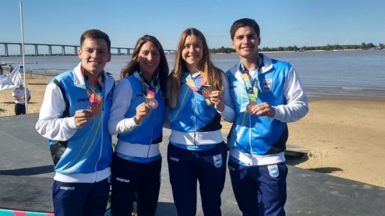 Rosario 2019: El equipo argentino de Aguas Abiertas se subió al podio