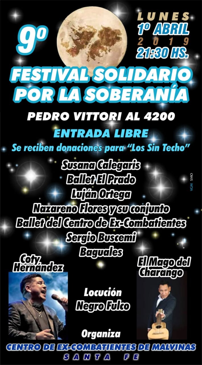 Se realizará el 9° Festival Solidario por la Soberanía