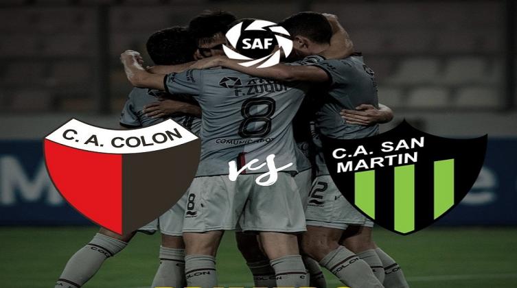 Colón buscará un triunfo para cerrar la Superliga como local ante San Martín (SJ)