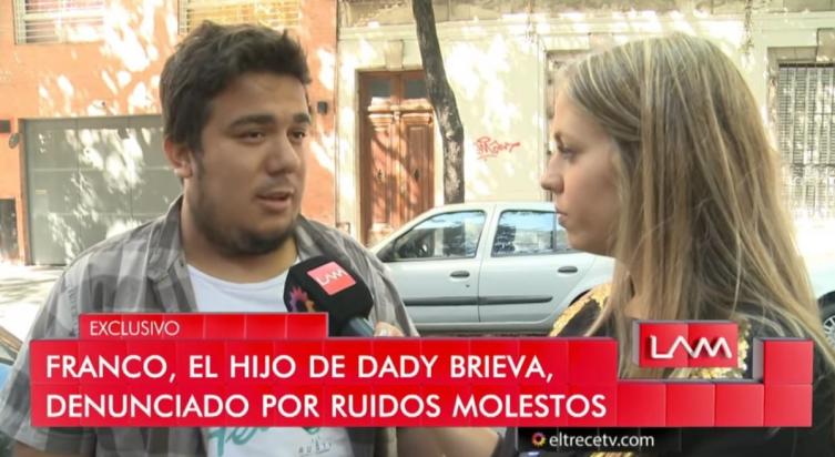 Denunciaron por ruidos molestos al hijo de Dady Brieva: “Me encontré con un timbrazo y la Policía abajo”
