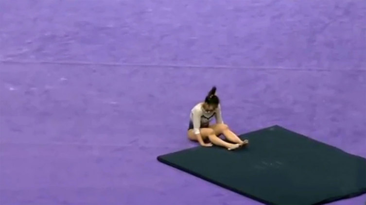 El conmovedor objetivo que se propuso la gimnasta que se rompió las dos piernas en plena performance