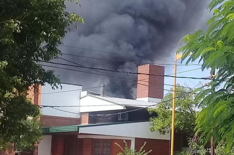 Incendio en una vivienda en B° Barranquitas