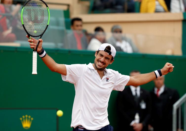 Gran triunfo de Guido Pella para llegar a octavos de final del Master 1000 de Montecarlo
