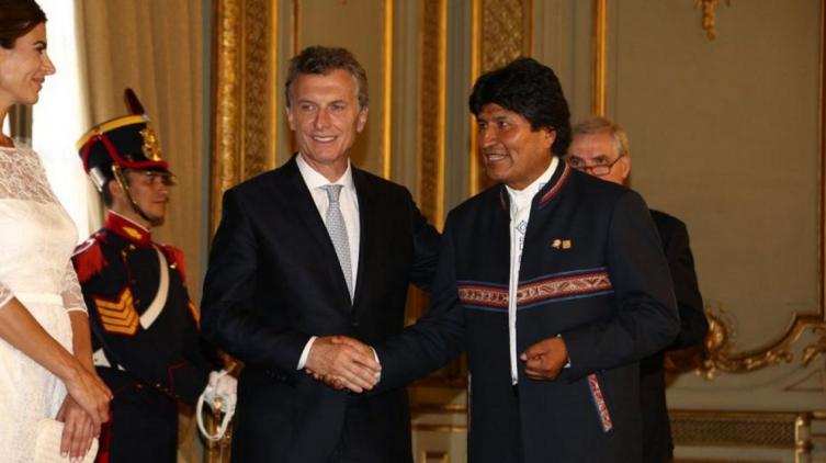 Macri recibe este lunes a Evo Morales en la Casa Rosada