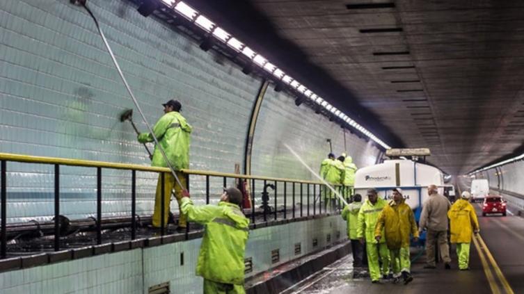 Realizarán tareas de limpieza en el interior del Túnel Subfluvial