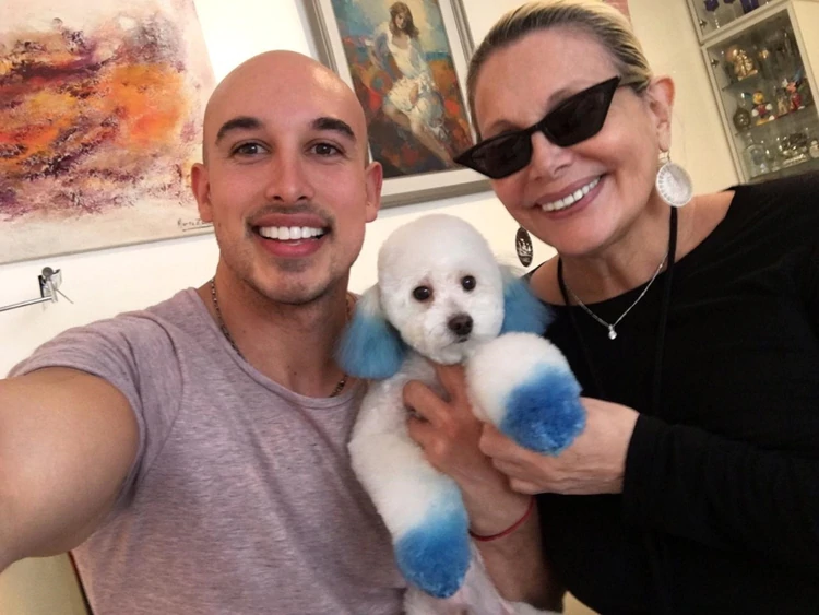 La historia detrás del perro que tiñó Carmen Barbieri