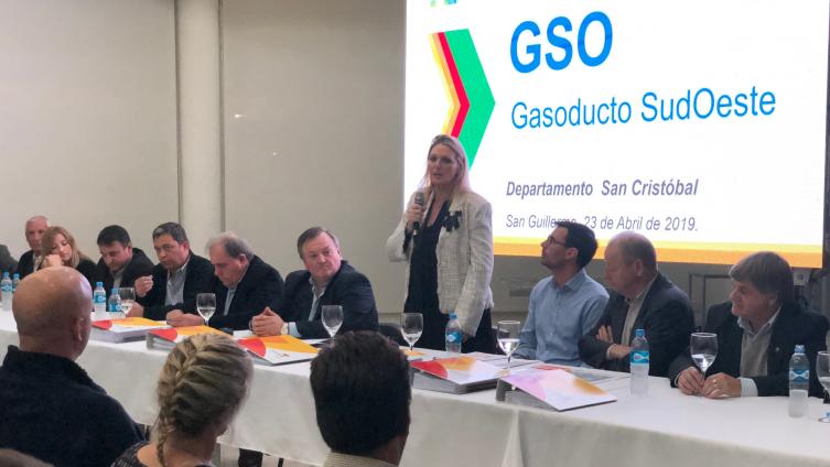 Obra del Gasoducto Sudoeste del departamento San Cristóbal 