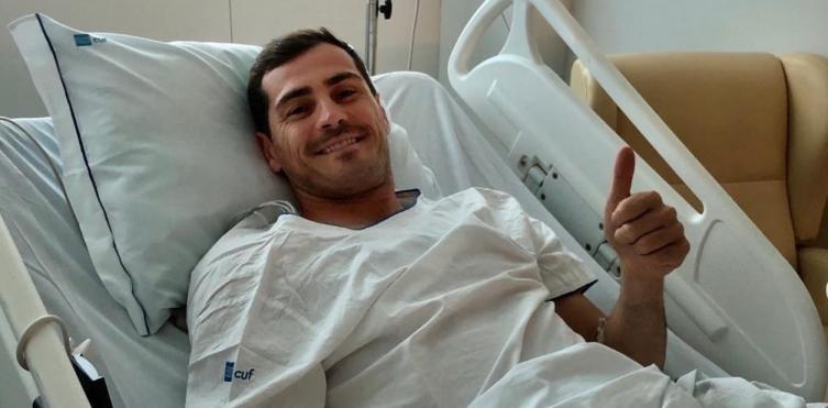 Iker Casillas sufrió un infarto en un entrenamiento, lo internaron de urgencia y está estable