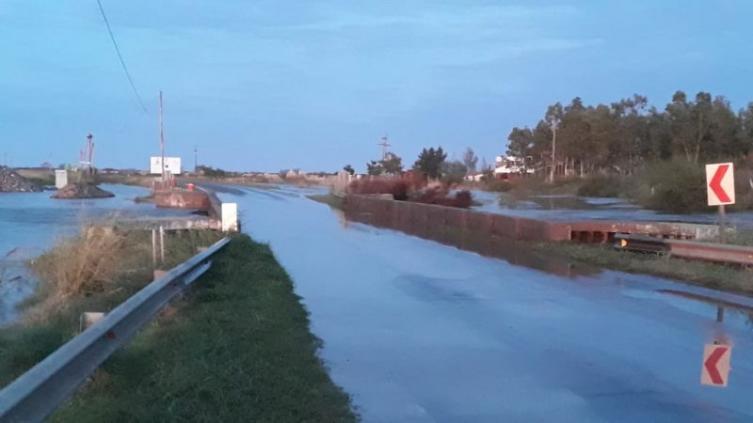 Desbordó el arroyo Los Padres y hay corte total