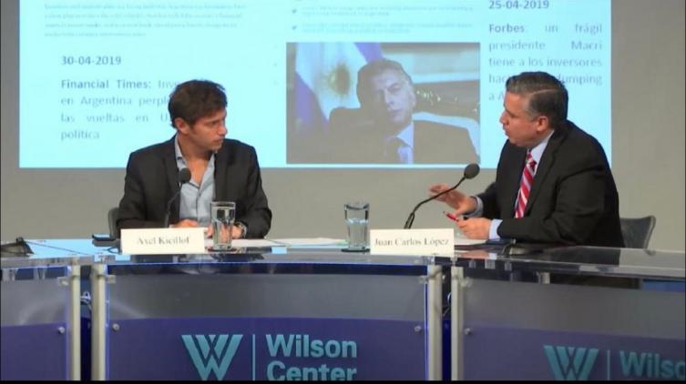 Kicillof en Washington: 