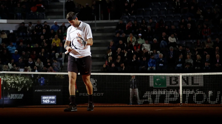 Del Potro cayó ante Djokovic en los cuartos de final del Masters de Roma