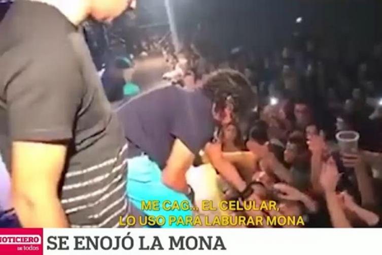La Mona Jiménez paró un show por un robo - video viral