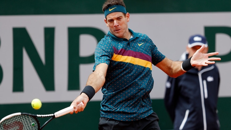 Del Potro se metió en octavos de final de Roland Garros